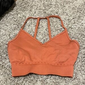 Gymshark Rust Strappy Sports Bra